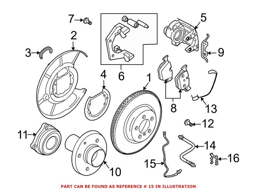 BMW ABS Wheel Speed Sensor - Rear 34526771701